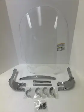 N2320 National Cycle Dakota 3.0 Windshield For High Turn Signals Tall Clear #n2320