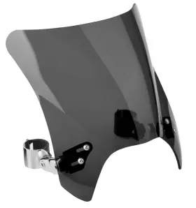 N2831-001 National Cycle M-004 Mohawk Windshield For Honda Cb250 Nighthawk 1991-2008 Short Straight Arms Chrome