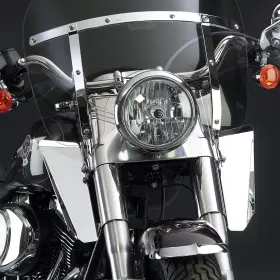 N76606 National Cycle 12 1/4 Inch Chrome Switchblade Windshield Lowers -