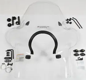 N8693-01 National Cycle Plexifairing 3 Clr Kit Mm 7/8 Inch Fits Honda Gl1200 Gold Wing Gl110