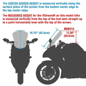 Nc-1231-913914 National Cycle 2014-2015 Yamaha Fz-09 Vstream Windscreen