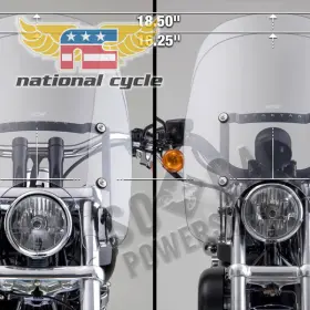 Nc-1231-914333 National Cycle 2012-2013 Harley-davidson Fls Softail Slim Spartan Quick Release Windshields