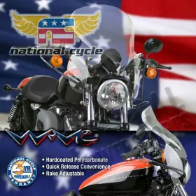 Nc-1231-914726 National Cycle 2004-2008 Harley-davidson Xl1200r Roadster Wave Qr Quick Release Fairing