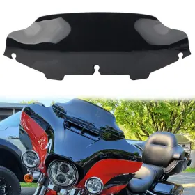 Newyoutube 463984419563 6 Inch Wave Windshield Windscreen For Harley Touring Electra Street Glide 1996-13 Us