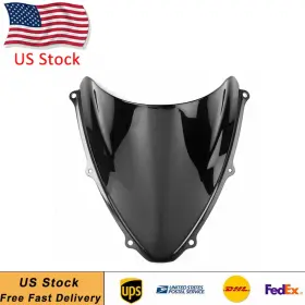 Newyoutube 890000123782 Motorbike Front Windscreen Windshield For Suzuki Gsxr600 Gsxr750 2006 2007 Black