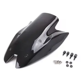 Nomura 550714298427 Double Bubble Windscreen Black Front Motorcycle For Kawasaki Z1000 2010-2013 Abs