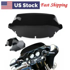Oneclubaa 550741835503 10 Inch Wave Windshield For Harley Touring Street Electra Tri Glide 2014 - 2021