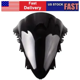 Onestart 286452421758 Wind Screen Moto Double Bubble Windshield Windscreen For Yamaha Yzf R1 2007-08