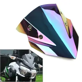 Onlyonee 550755114922 Front Windshield Windscreen Fit Kawasaki Z400 2018-2022 Abs Plastic Deep-iridium