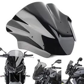 Mt-09 Onlyonee 834561389393 Windshield Windscreens Deflector For Yamaha Mt09 Fz09 17-20 Black