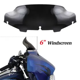 Mr-2273hl02902-1 Oumurs Black 6 Inch Windshield Windscreen For Harley Electra Street Glide Touring 1996-2013