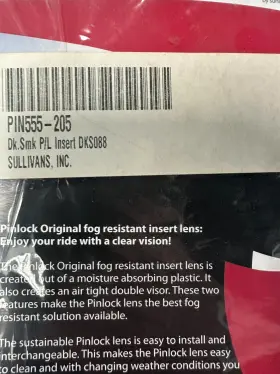 555-205 Pinlock Lense Insert - Dark Smoke