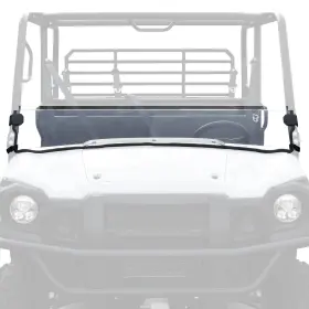 Poki-utv-2401027 Pokiauto Front Half Windshield For Kawasaki Mule Pro Lightly Durable Pc Dustproof Scr