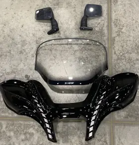51-950-850-15 Polaris Sportsman Windscreen Kit 850/100 Black Gloss