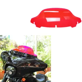 705010 Powerjames 7 Inch Red Pink Windshield For Harley 14-23 Street Glide Ultra Limited Electra