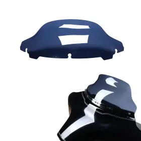 705045 Powerjames 8.0 Inch Black Blue Pmma Windshield Fits Harley 1999-2013 Street Glide Flhx Flht