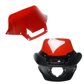 Fxlrst117 Powerjames Pj-705032 Wine Red Pmma Windshield Wind Screen For Harley Low Rider St Fxrst