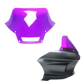 Pj-705033 Powerjames 7.0 Inch Purple Pmma Windshield Windscreen For Harley Low Rider St Fxlrst