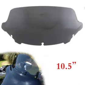Ws-161-hd1419 Protek Pk 10.5 Inch Wave Windshield Windscreen Smoke For Harley Touring Street Glide 2014-2024