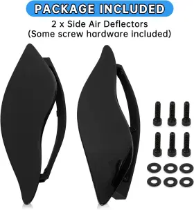 Hc0079ba Psler Black Wind Deflectors Adjustable For Electra Glide Street Trike 2014-2022