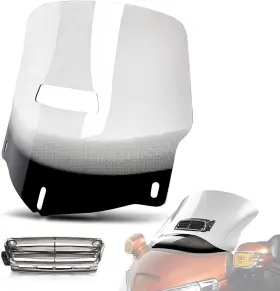 Ws0075wssm Psler Motorcycle Windscreen Windshield With Air Vented For Goldwing Gl1800 2001-2017