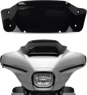 Ws0435 Psler 5 Inch Wave Windshield Windscreen Wind Splitter For Cvo Street Glide Flhxse G