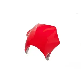 0013r Puig Universal Windshield For Modelo Raptor - Clear/red