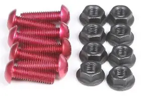 0956r Puig Windscreen Standard Nut Screw Kit Red