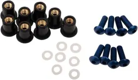 0957a Puig Windscreen Well Nut Screw Kit Blue