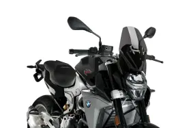 20359f Puig New Generation Sport Windscreen Bmw F900r 2020-2025 - Dark Smoke