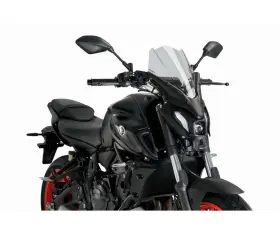 Puig 20619h 21-24 Yamaha Mt-07 Light Smoke Naked New Generation Touring