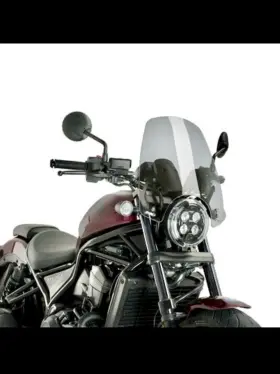 20820w Puig Naked New Gen. Touring Screen 2021-2025 Honda Rebel 1100 Clear