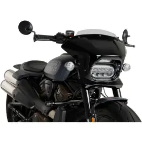 21325h Puig Fury Semi-fairing - Smoke Sport / Gloss Black Housing