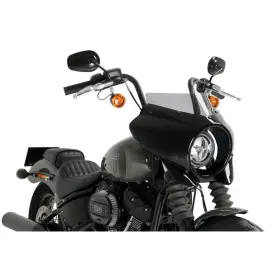 21331h Puig Mirage Semi-fairing - Smoke Sport / Gloss Black Housing