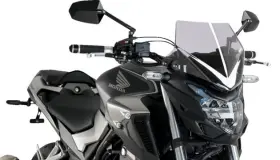 21412h Puig Naked New Generation Sport Windscreen Smoke For Honda Cb500f Abs/cb500f