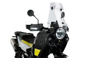 21483w Puig Windscreen Touring With Visor For Husqvarna Motorcycles - Clear