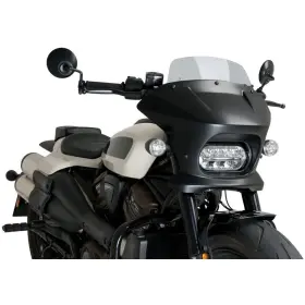 21588h Puig Fury Semi-fairing - Smoke Touring / Matte Black Housing