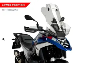 21796w Puig Touring Screen With Visor Bmw R1300 Gs For Models Acc Radar Clear