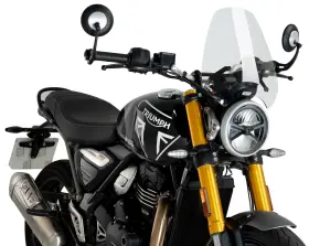 21933w Puig Windshield New Generation Sport Clear 24-25 Triumph Speed 400 #