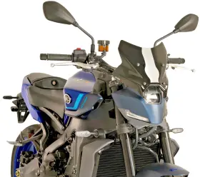 22077n Puig Windscreen New Generation Black 2024-25 Yamaha Mt-9 #