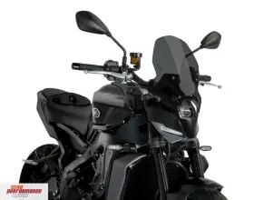 22078f Puig New Generation Touring Screen 2024-2025 Yamaha Mt-09 Dark Smoke P/n