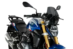 22299f Puig New Generation Sport Windscreen 2023-2025 Bmw R 1250 - Dark Smoke
