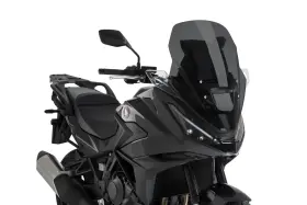 22402f Puig Windscreen Touring Dark Smoke For Motorcycle - Enhanced Wind