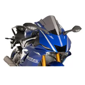2301-2796 Puig Z-racing Windscreen Dark Smoke 14-1/4 Inch Yamaha 2022-2024 R7 / 17-2020 Yzf-r6