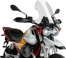 2301-3144 Puig Touring Windscreen Windshield 2021-2023 Moto Guzzi V85 Tt / Adventure