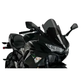 3881f Puig Race Windscreen - Dark Smoke Fits Kawasaki