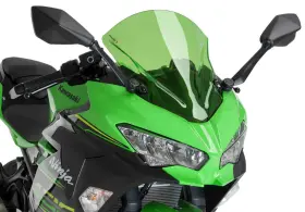 Puig 435529300027 Z-racing Windscreen - Green 9976v For 18-21 Kawasaki Ninja 400