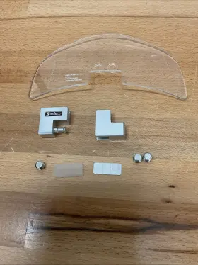 4717w Puig Screen Deflector Clip On Clear Universal Adjustable Visor