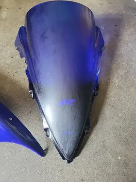 4935a Puig Racing Screen For Yamaha Yzf-r1 09-14 Blue