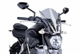 7016h Puig Hi-tech Parts Naked New Generation Touring Windscreen - Smoke